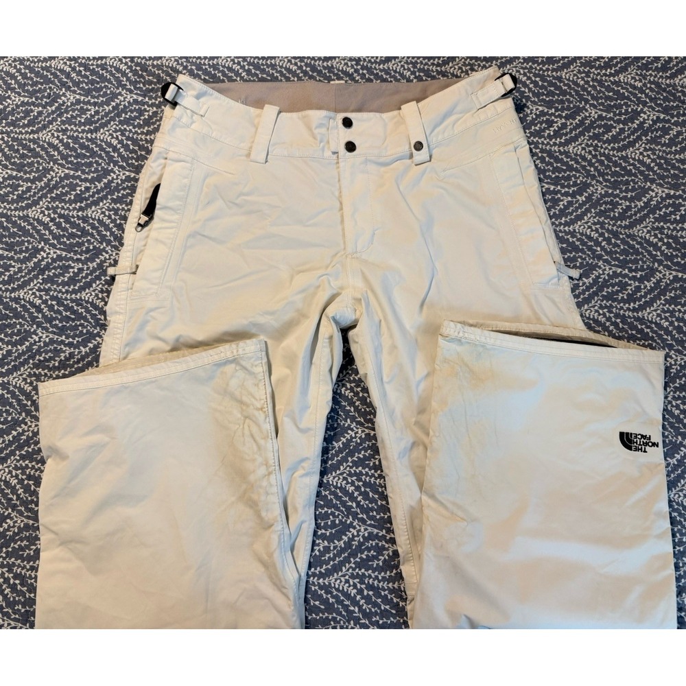 The North Face Women's White  HyVent Outdoor Snow Winter Pants Size Large